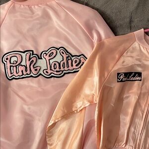 Pink Ladies Satin Jacket mom & daughter